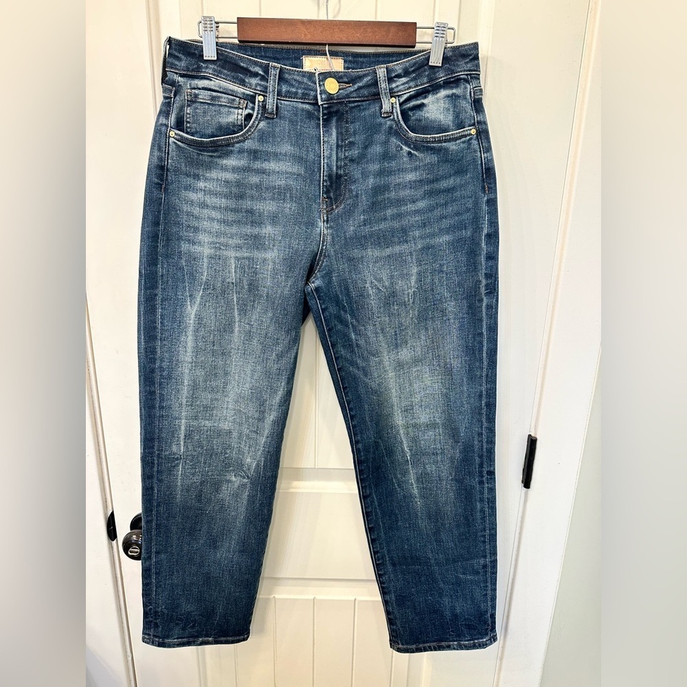 Kut from the Cloth Sienna Baggy Boyfriend Crop Jeans Size 8 Excellent